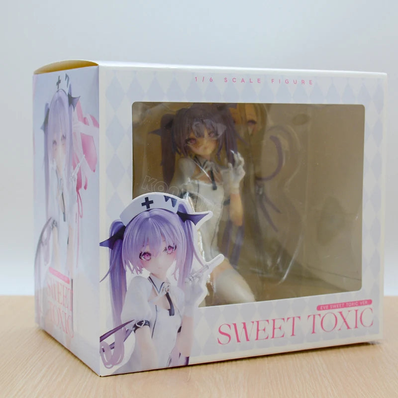 25cm Pink Charm Eve BODY HARNESS Sexy Anime Girl Figure Rurudo Eve LOVECALL Action Figure Little Devil Figurine Model Doll Toys