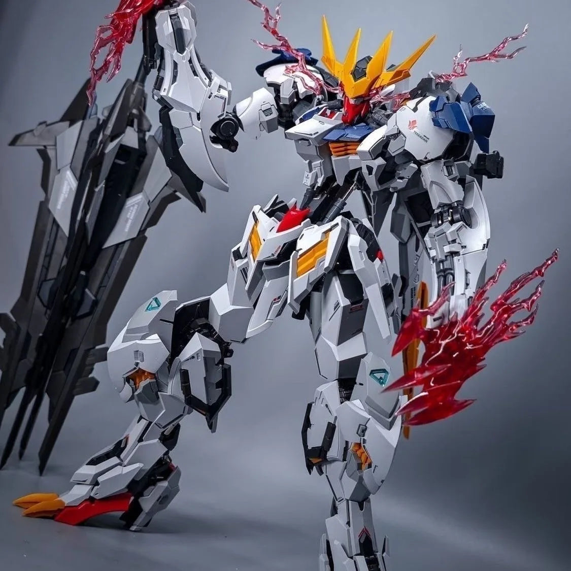 1/100 Wolf Model Barbatos Assembly Model Kit Wolf Technology Alloy Skeleton Action Figure Doll Statue Collection Model Toys Gift