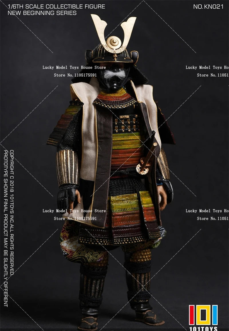101TOYS KN020 KN021 KN022 1/6 Japan Armored Ghost Warrior Cloth Action Figure Static Long Sward Ornament 12inch Samurai Soldier
