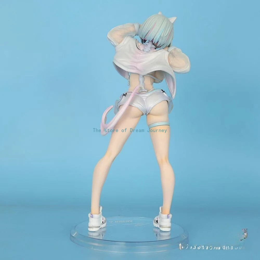 In stock Near Future Nekomata Animation Peripheral Figure GK Trendy Playful Girl Scene Table Set Sculpture Ornament Gift Cat Ear