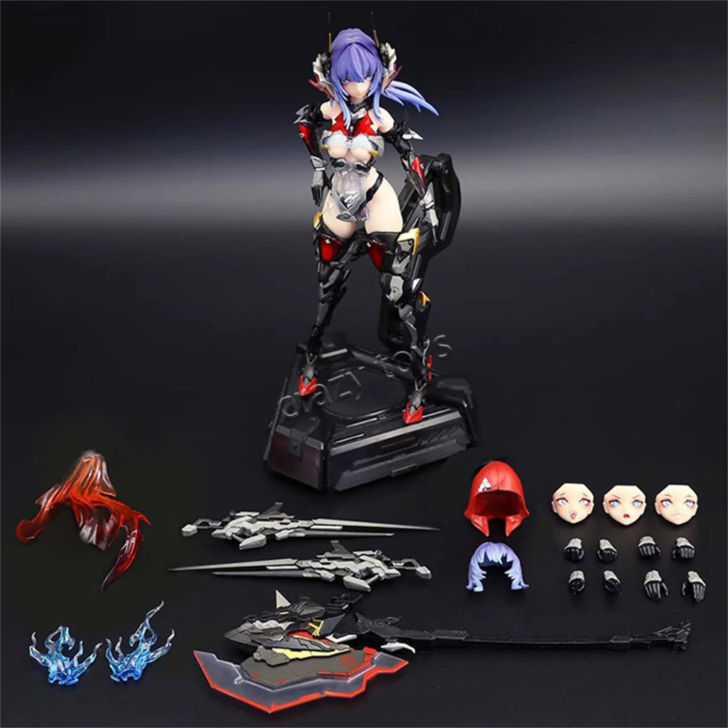 【IN STOCK】NEW Nuclear Gold Reconstruction Barera Red 1/9 Metal PVC Mobile Suit Girl Action Figure With Box