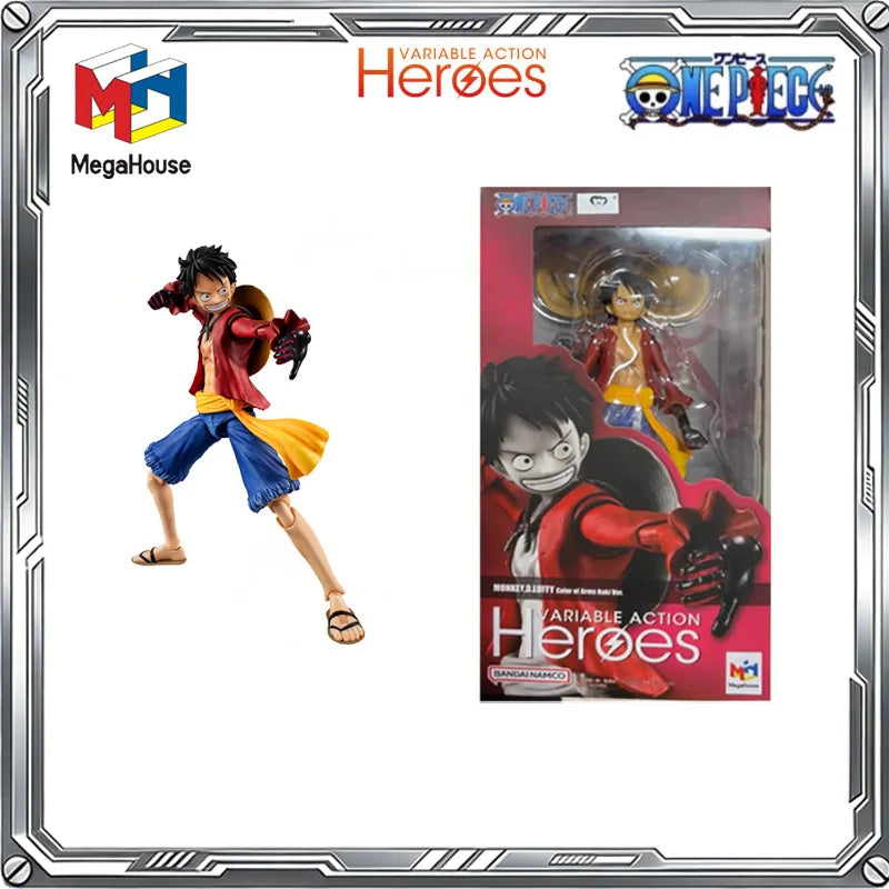 MegaHouse Original Variable Action Heroes One Piece Anime Luffy Shanks Boa Hancock Zoro Robin Action Figure Toys Gifts Model