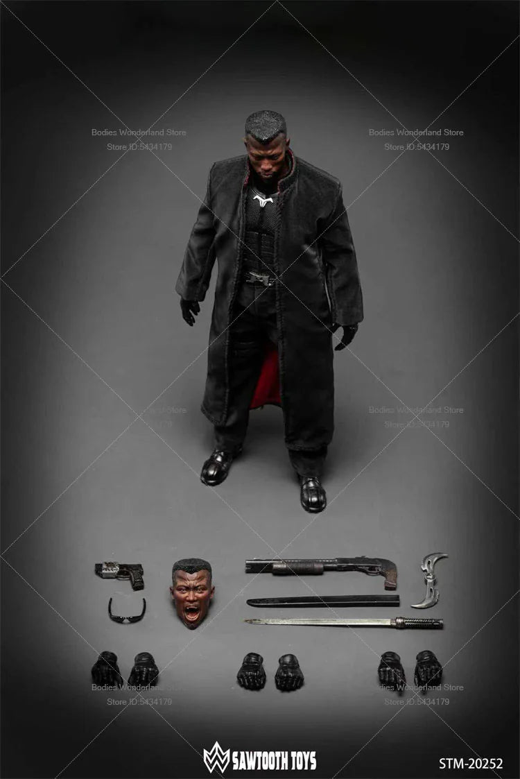 SAWTOOTH TOYS STM-20252 1/12 Scale Male Soldier Vampire Blood Hunter  Double Head Carving 6inch Action Figure Doll Collection