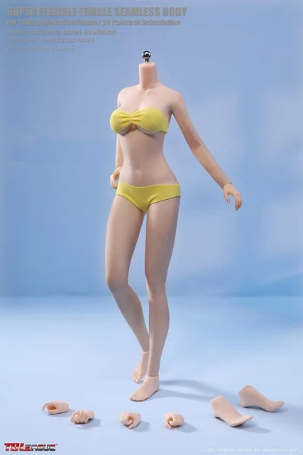 Tbleague Phicen 1/6 Weibliche Puppe mit superflexiblem Körper, ohne Kopf, sonnengebräunte/blasse Haut, kleine/mittlere/große Brust, 12 Zoll weibliche Actionfiguren