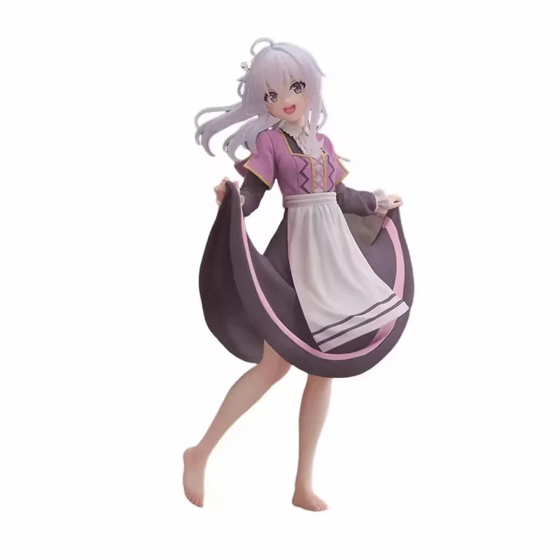 18CM Anime Wandering Witch The Journey of Elaina Figure Ilyina Standing Model Toy Wearing Hat Gift Collection Decorative PVC
