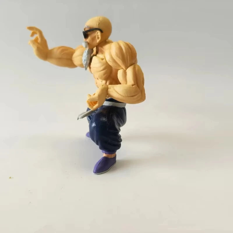 New Anime Dragon Ball Figure Master Roshi Action Figure Muscle Strengthening Form Toys Gifts PVC Model Collectible Ornament