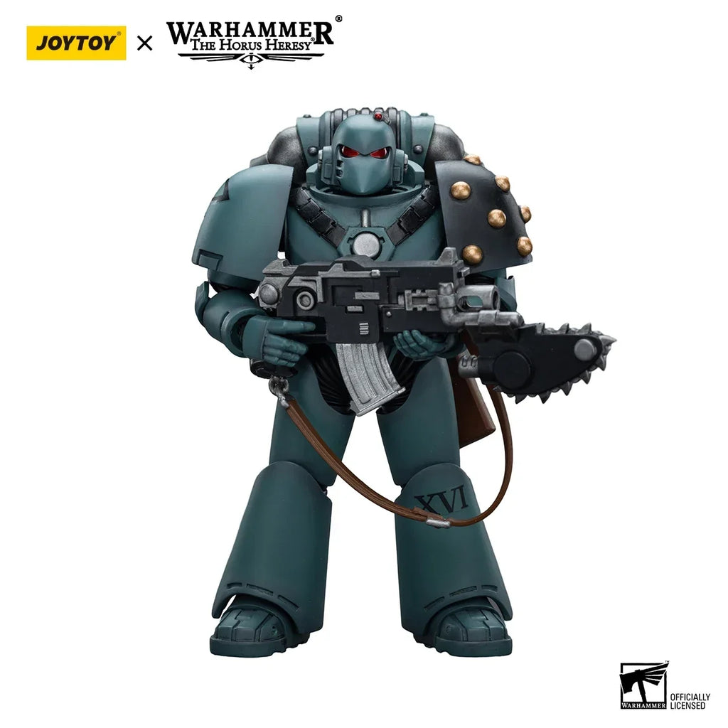 JOYTOY Warhammer 40k 1/18 Action Figures Anime 12cm Sons of Horus MKVI Tactical Squad Collection Model Toys Garage Kit In Stock