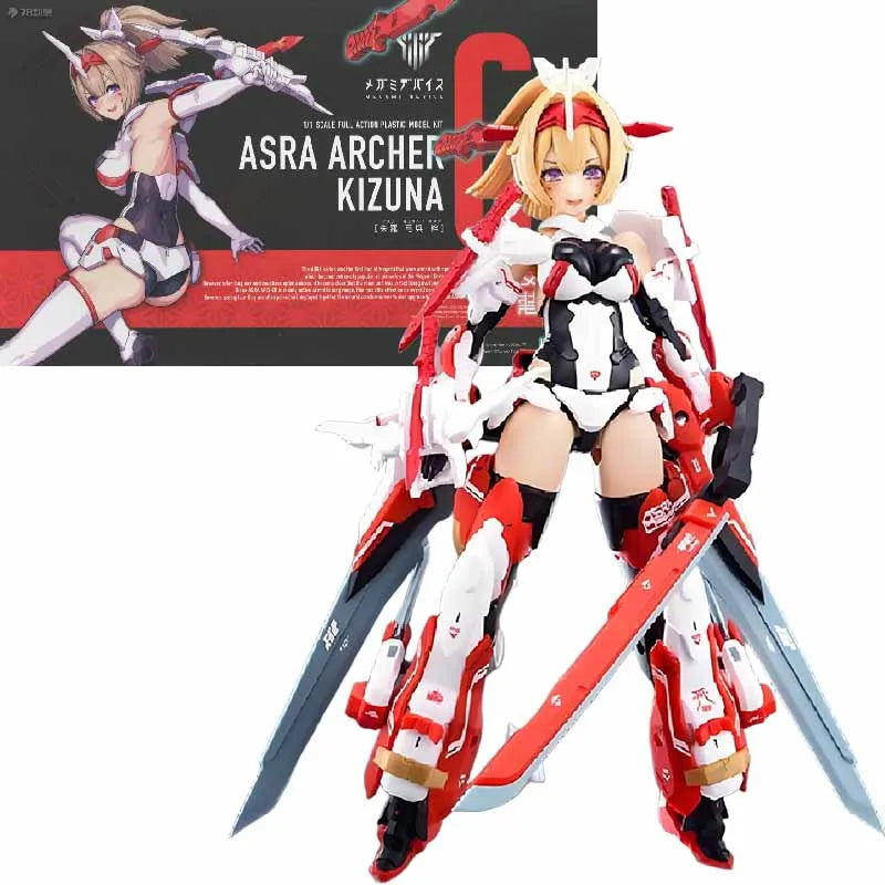 KOTOBUKIYA Original MEGAMI DEVICE SRA NINJA KANAME ASRA ARCHER KIZUNA Anime Action Figure Assembly Model Toys Collectible Model