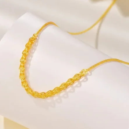 18K gold phoenix-tail necklace for women trendy jewelry wedding jewley au 750 necklaces45cm