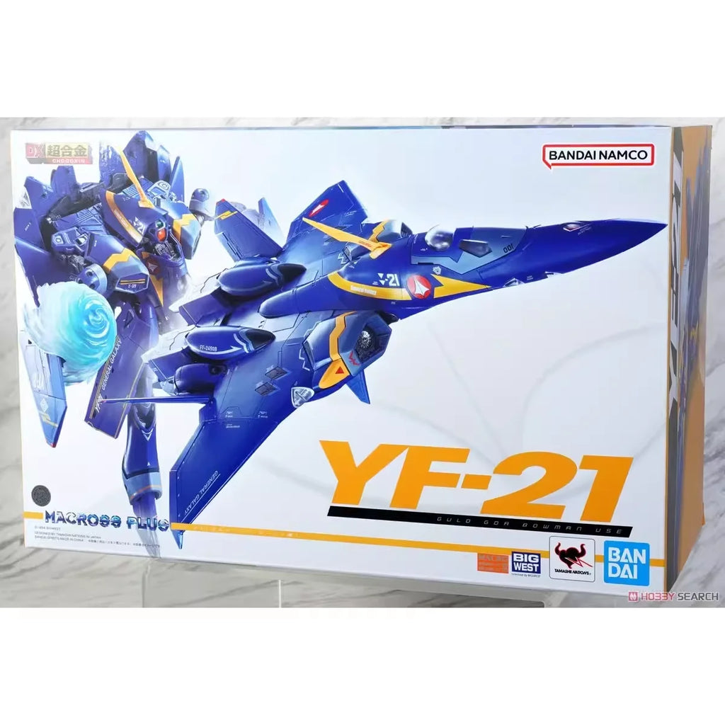In Stock Bandai DX Super Dimension Fortress Macross PLUS YF-21 Swift Garut Machine Movable Doll Figure Collection Gift