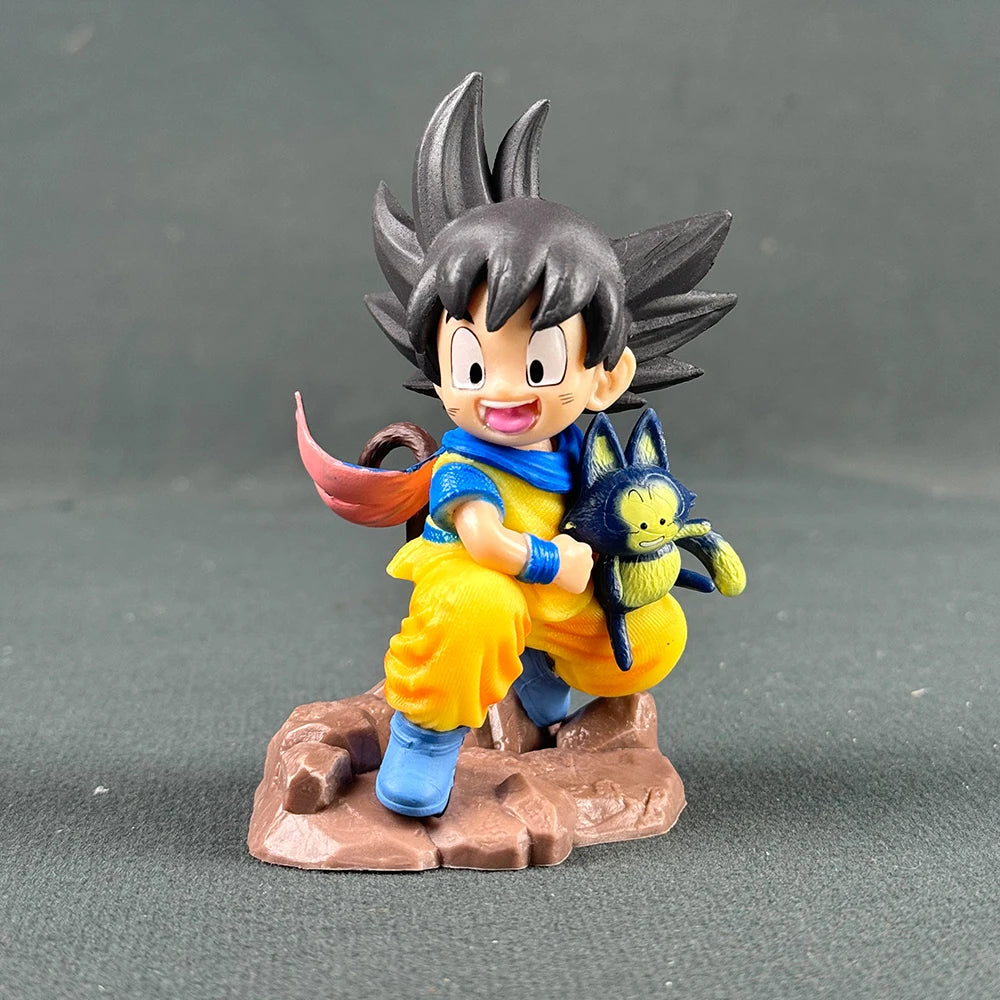 Anime Dragon Ball Z Figure Goku Figure Goku Embrace Pura 8.5cm PVC Anime Collectible Model Toys Gifts