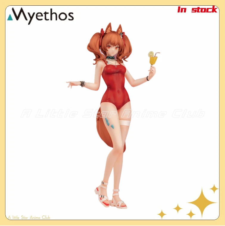In Stock Original Myethos Gift Series Arknights Angelina Summer 1/7 Animation Figure Model Collection Gift Toys
