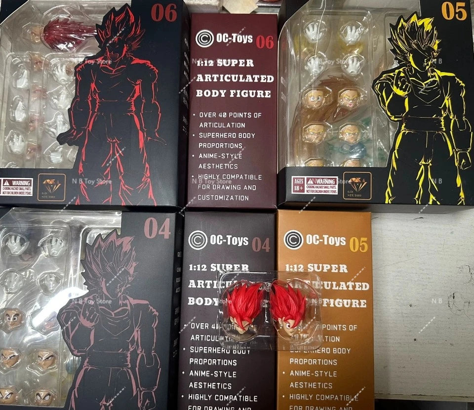 OC Toys Dragon Ball SHF Super Saiyan SSJ Veggetoo Son Goku Vegito 3.0 Figure Body Anime Action Figures Models Gifts Toys