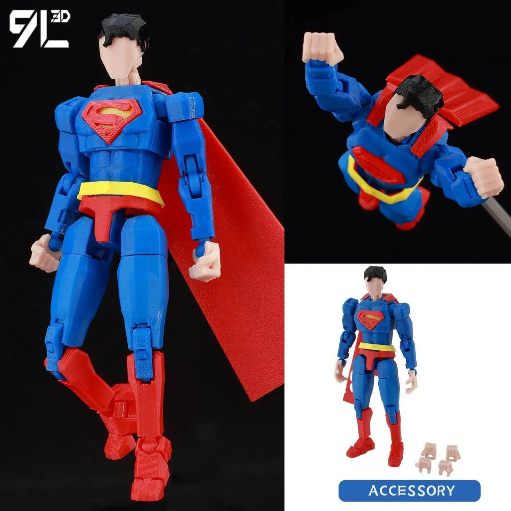 9L3D Superman Invincible Boy Batman Action Figure LUCKY13 Multi-Jointed Poseable T13 Titan13 Hero Model Dummy13 Collectible Toys