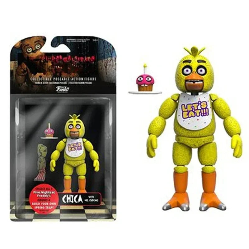 Sundrop FNAF Figures SUN & MOON Joker Freddy Bonnie Foxy Chica Fazbear Bear Action Figure Movable Figurine Dolls Toys