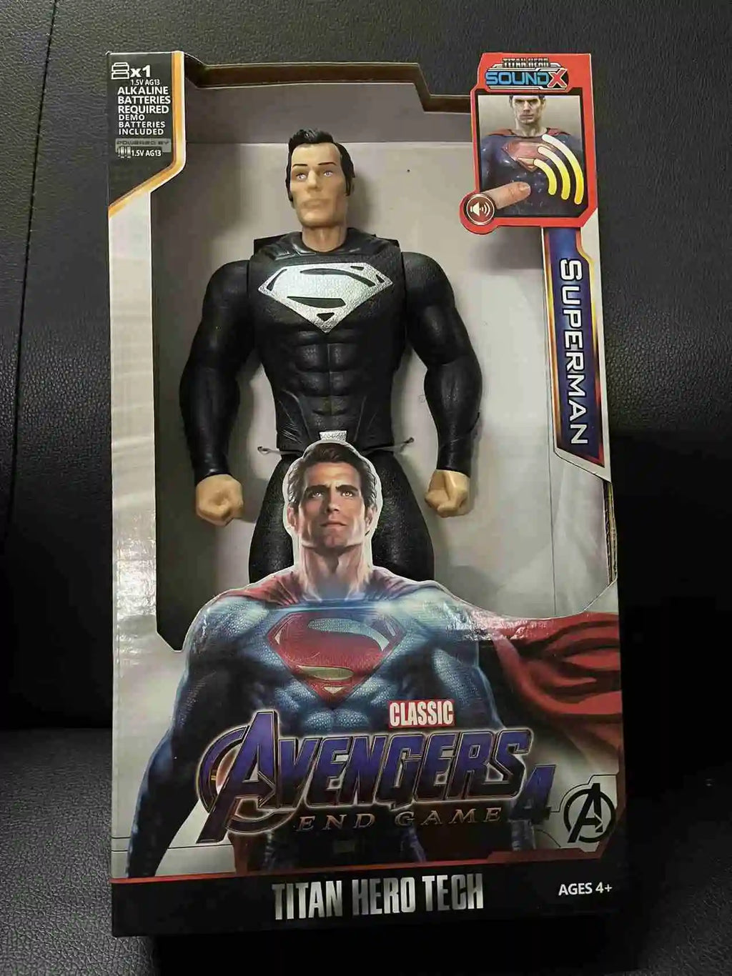 High Quality 30cm Marvel Avenger Toy Thanos Spiderman Iron Man Captain America Thor Black Panther Sound And Light Holiday Gifts