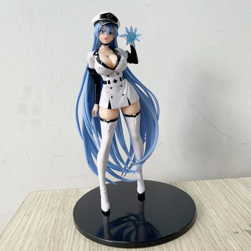 18CM Аниме Akame ga KILL! ESDEATH Момичешка фигурка PVC Екшън играчка за възрастни Колекция Игра Статуя Фигурки Кукли Подаръци
