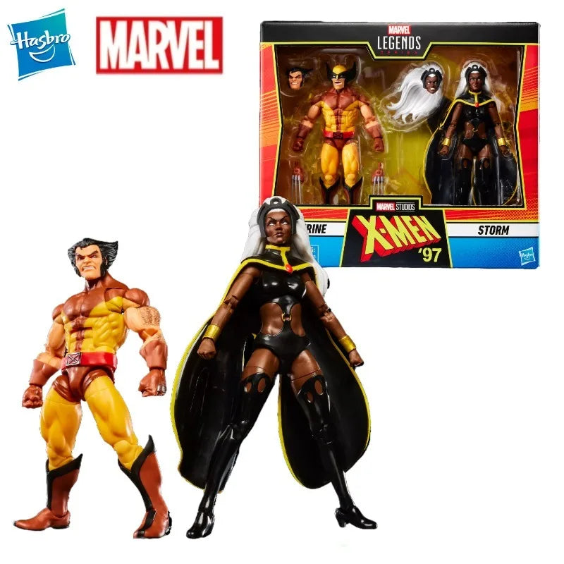 New Original Hasbro Marvel Legends Wolverine and Storm X-Men 97 Hasbropulse Exclusive Action Figure Gift Model