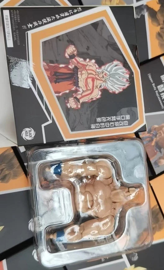 In Stock Black Hole Studio Dragon Ball Son Goku Action Figure Pvc White God Upper Body Plainface Carving SHF Accessory Kit Toy