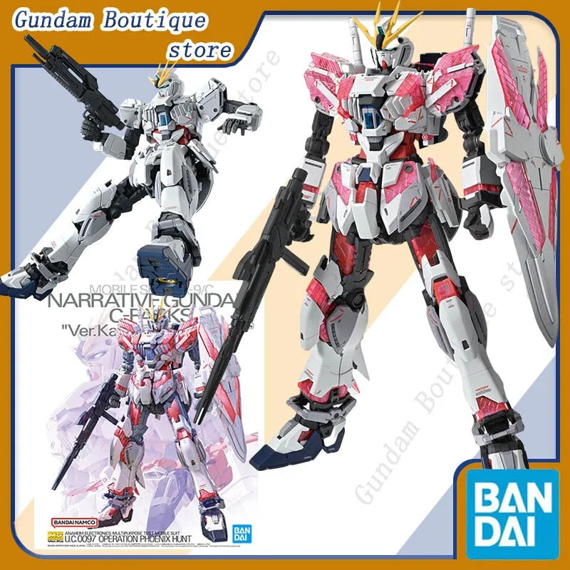 Bandai Genuine NARRATIVE GUNDAM C-PACKS "Ver.Ka" MG Action Figure Robot Collectible Assembly Model Toys Ornaments Gift Children