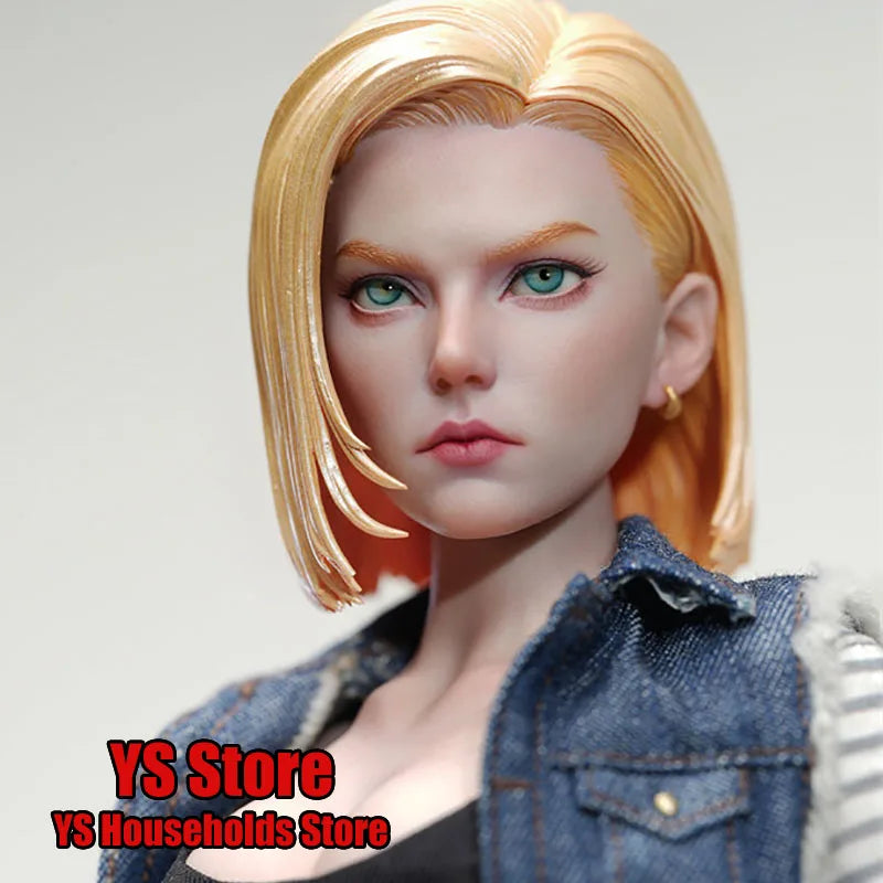 ARTISAN Studio 1/6 Gold Hair Android No.18 Delicate Painted Female Action Figure Collection Anime Memory 12" Female Soldier Doll