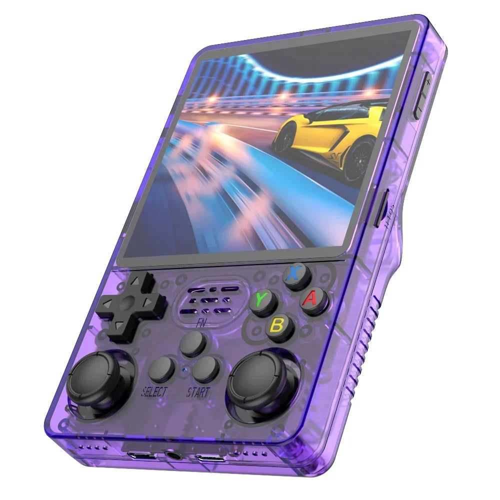 R36 Plus Retro Handheld Game Console Linux 64-bit System 4" IPS Screen RK3326