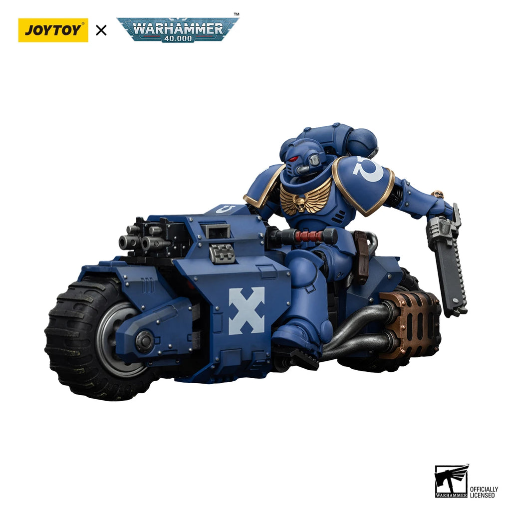 [IN STOCK]JOYTOY Warhammer 40,000 Action Figure 1/18 Ultramarines Outriders&Brother Catonus Model Gift collectibles