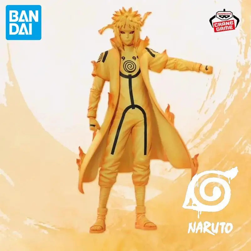 In Stock Bandai Original Naruto Namikaze Minato Anime Figure Action Model Cartoon Doll PVC Desktop Toys Ornaments Festival Gifts