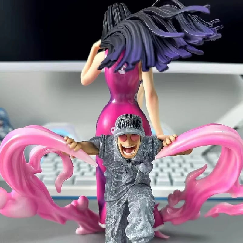 20 см One Piece Аниме Фигурка Boa Hancock Фигура Empress BT Седнала Поза Фигурка PVC Gk Статуя Модел Кукла Колекция Играчки Подарък