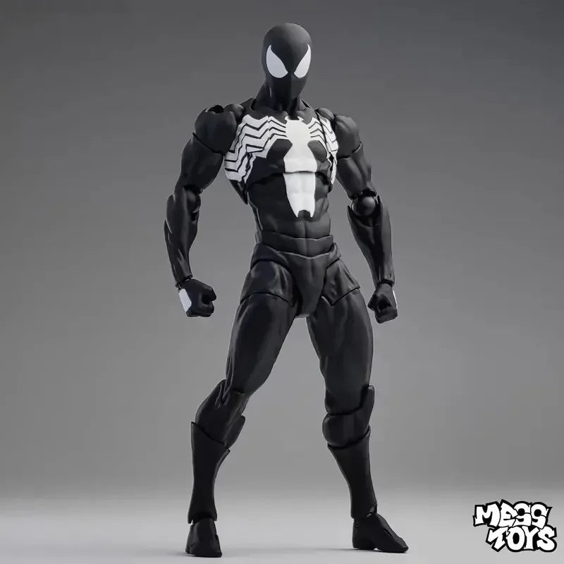 Auf Lager Mess Toys Spinnenfigur Schwarzer Anzug Nachbar Symbiote Scarlet Spider Kaine Parker Schwarz Rote Spinne Actionfigur Spielzeug