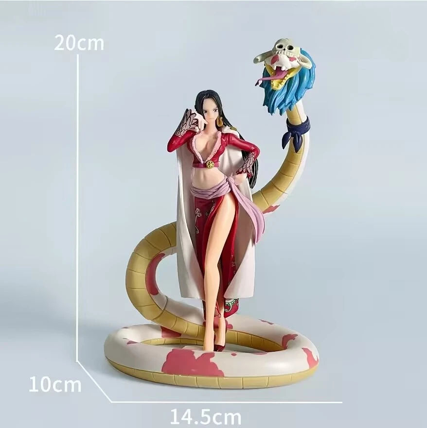 Neue One Piece Figur POP Snake Man Kaiserin Schlange Ji Han Cook Modell Desktop Dekoration Ornament Anime Handgefertigt