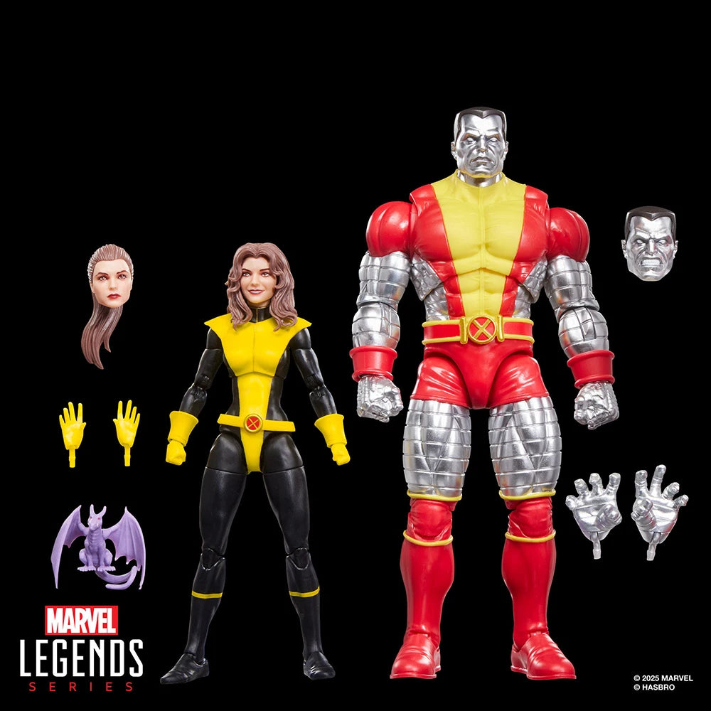 Hasbro Marvel Legends Series X-Men Kitty Pryde & Colossus 6-Inch 2-Pack Action Figure Collection Original Model Toy Gifts