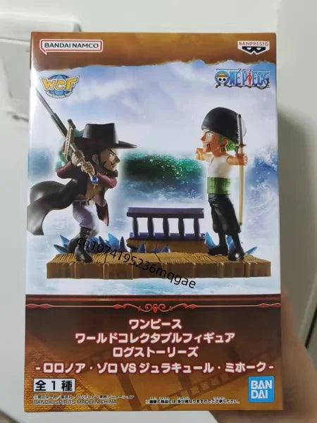 Original Bandai ONE PIECE WCF LOG STORIES Luffy Nami Eneru Anime Action Figures Model WCF desktop Ornaments Gift Decorations