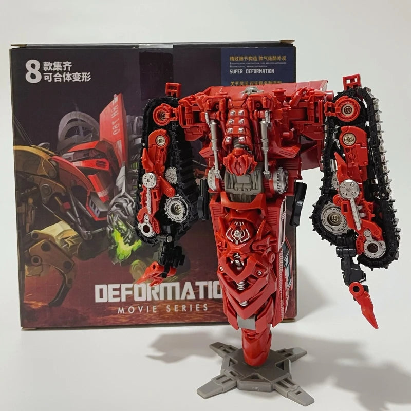 H6001-8B Anime Devastator Transformation Toys TAIBA BMB 8 IN 1 Action Figure Model KO GT Truck Crane Robot Car Kids Boy Gift