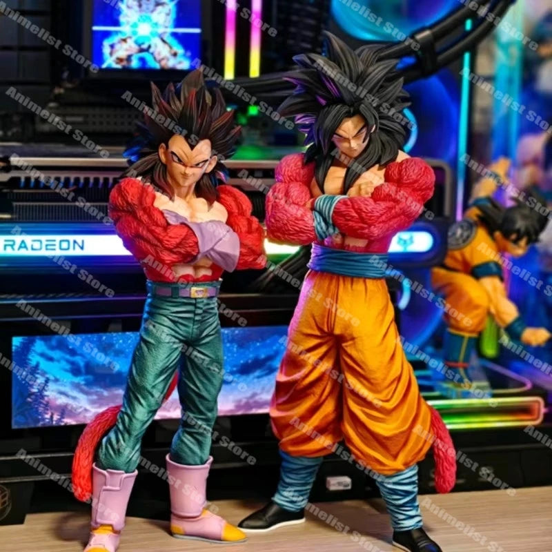 Jt Statue Dragon Ball Super Saiyan 4 Gogeta Vegeta Goku Anime Figure 31cm Model Collection Custom Desktop Toy Gift In Stock