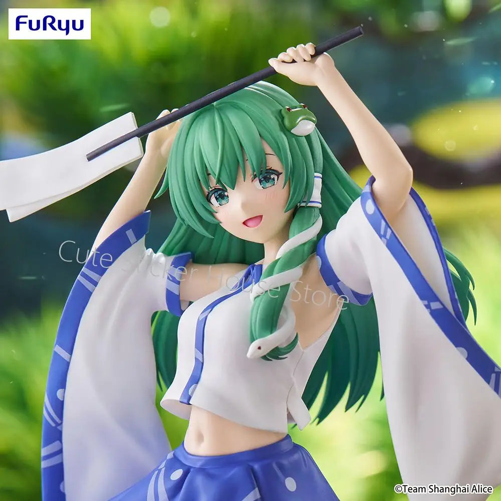 Original Pre-Order Furyu Noodle Stopper Figure Touhou Project Kotiya Sanae Kawaii Anime Cute Girls Figures Collectible Model Toy
