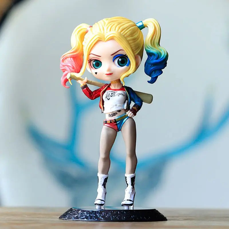 BeastKingdom Harley Quinn Joker Hand-made Figure Statue Creative High-value Cartoon Q Version Doll Car Computer Ornaments Gift