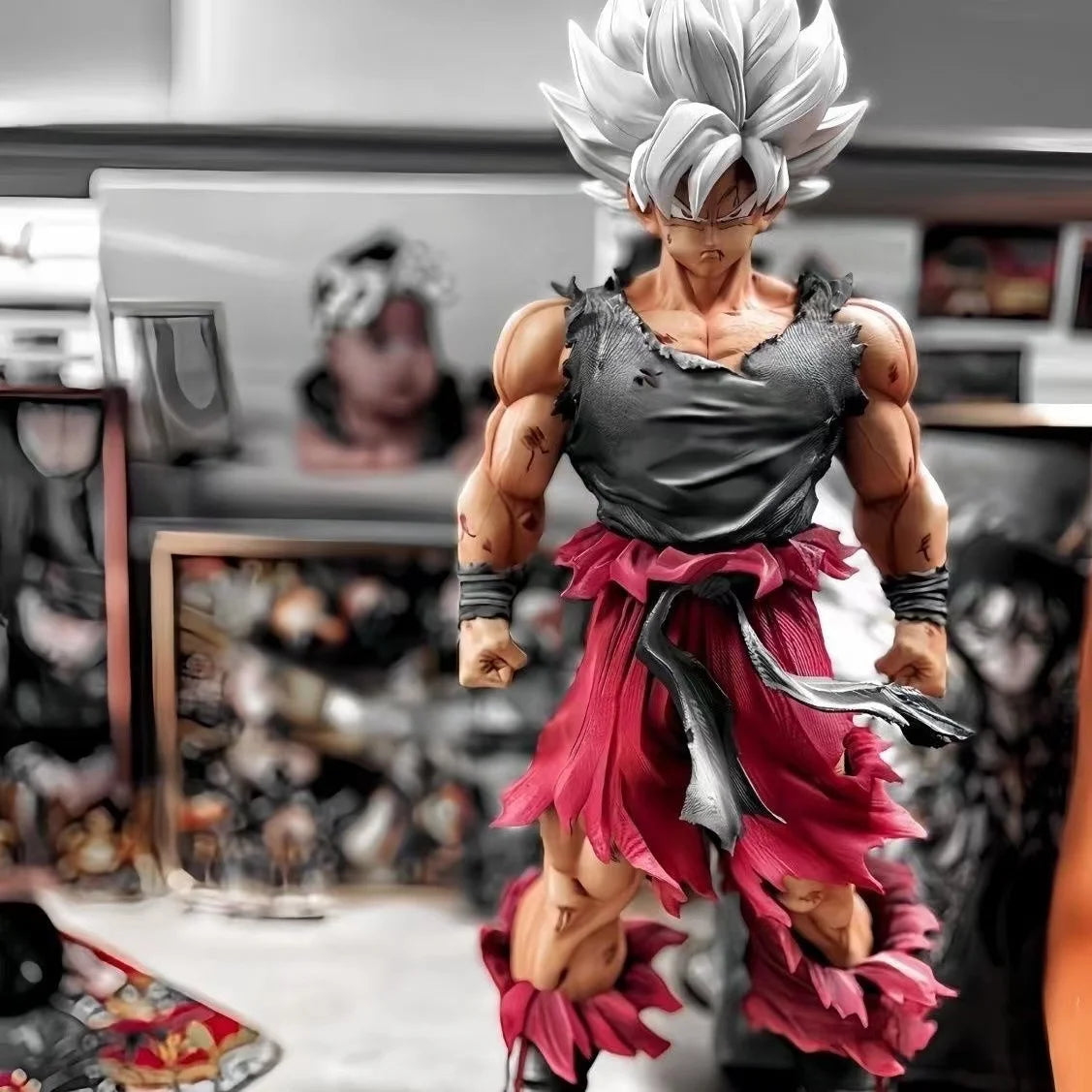 28 cm/11,02 Zoll Anime Dragon Ball Son Goku Figur Super Saiyajin Actionfiguren PVC Goku Statue Sammlung Spielzeug Geschenke