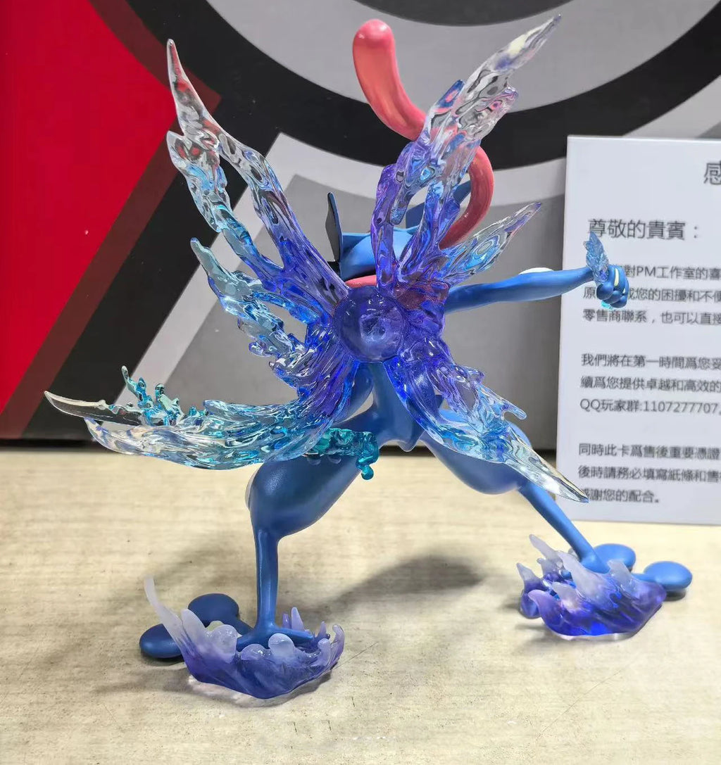 10cm Pokemon Anime Figur Schlacht Greninja Action Figur Cartoon Sammlung Pvc Modell Desktop Statue Ornament Puppe Spielzeug Geburtstag