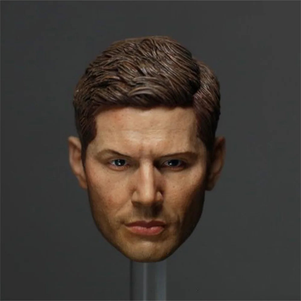 1/6 Dean Winchester Jensen Male Ackles Head Sculpt Model Movie Figure for 12" Action Figure Body Doll