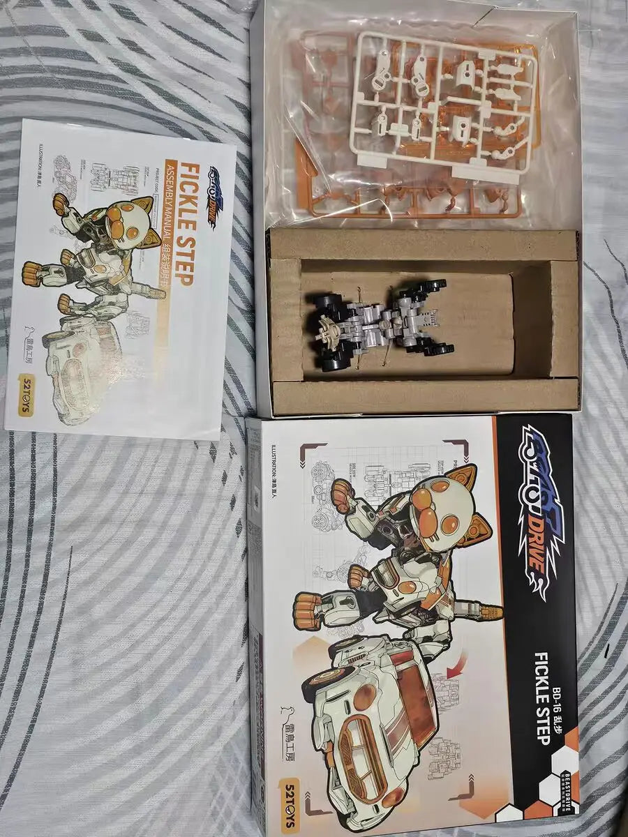 52toys Beastbox Bd-16 Fickle Step Umwandlung in Mecha und Würfel Actionfigur Roboter Montagemodell Sammlerspielzeug Geschenke