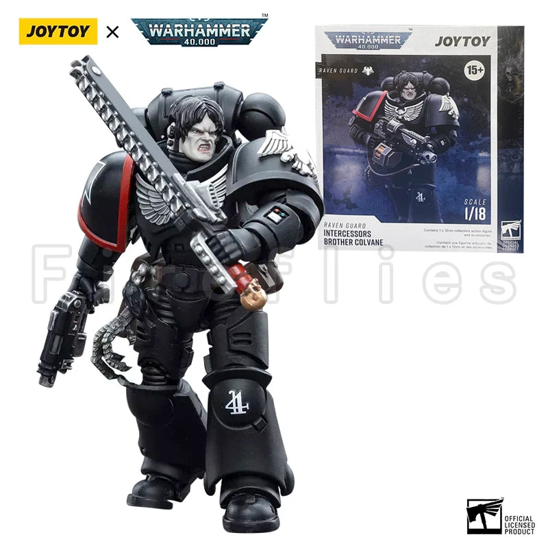 1/18 JOYTOY Action Figure 40K Raven Guard Intercessors Anime Model Toy