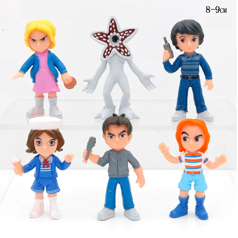 New 6PCS Q Version Figure Wholesale Steve Monster Handheld Figures with Bagged Small PVC Dolls Desktop Decora Gifts