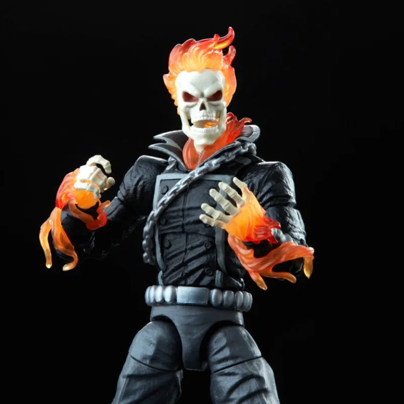 Hasbro Genuine Marvel Legends Ghost Rider Johnny Blaze Comic Edition Action Figure Toys for Boys Girls Gift Collectible Model