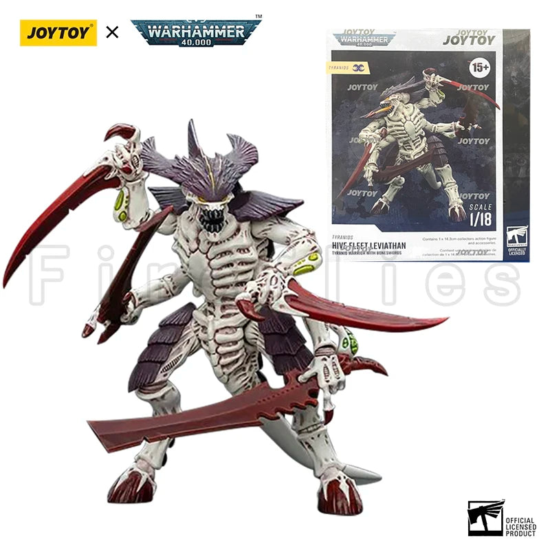 1/18 JOYTOY Action Figure 40K Tyranids Hive Fleet Leviathan Tyranid Warrior with Boneswords Anime Toy