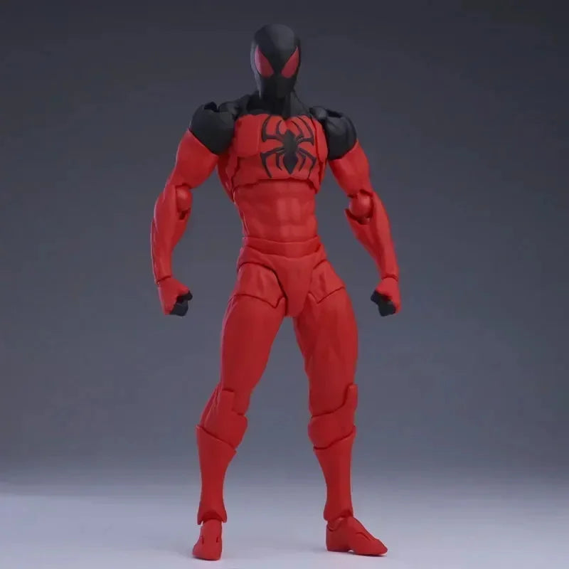 In Stock Mess Toys Spider Man Symbiote Spiderman Messtoys Black Suit Neighbor Scarlet Spider Anime Action Figure Gifts Toys