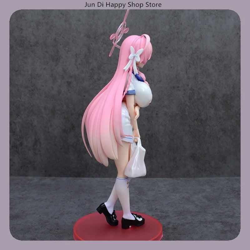 26cm Blue Archive Urawa Hanako Rainy Night School Uniform Standing Pose Anime Figure Model Statue Collection Desktop Decoration