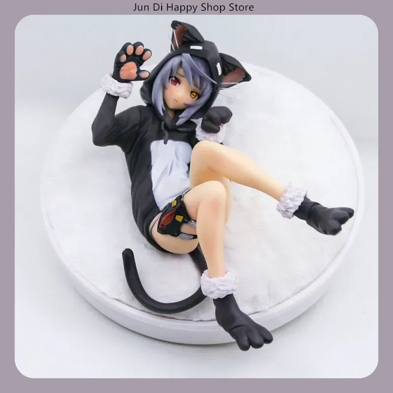 22cm Infinite Stratos Laura Bodewig Charlotte Dunois Anime Figure Cat Mouse Pajama Style Desktop Decoration Toys