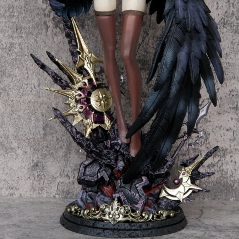 56,5 cm Overlord Albedo Auspicious Day Anime Mädchen Figur Modell Gk Statue Jungen Sammlung Desktop Dekoration Ornament Spielzeug Geschenke