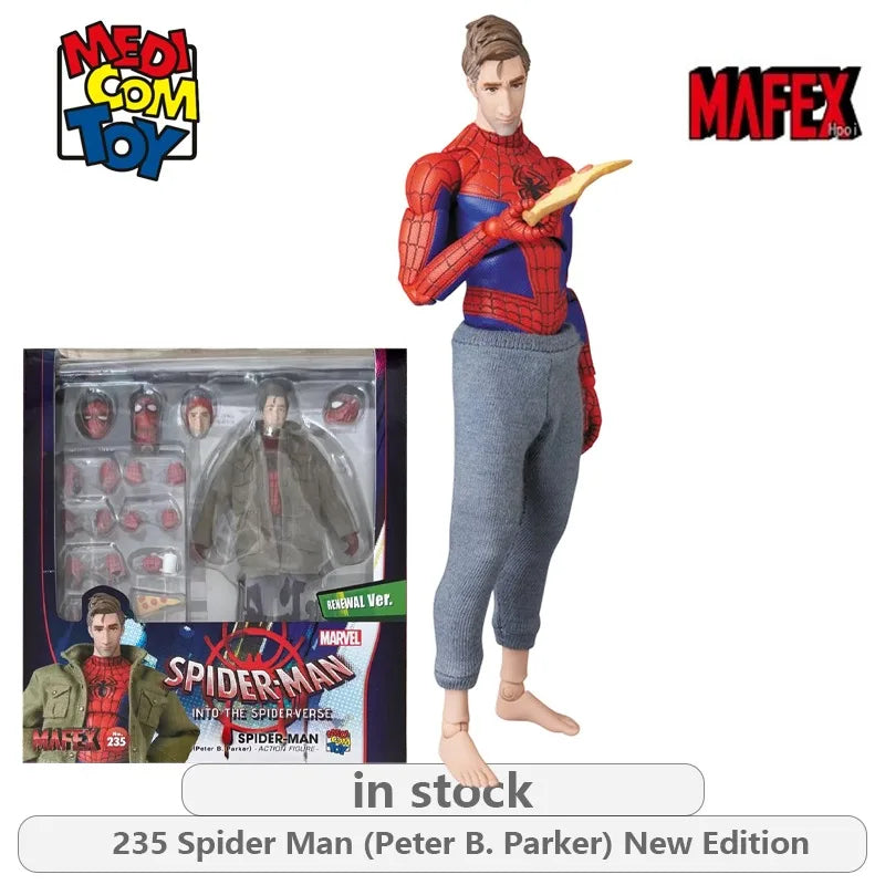 Medicom Toy Original Spider-Man: Parallel Universes Series 107 Spider-Man (Miles Morales) Action Figure Model Toys Movable Model